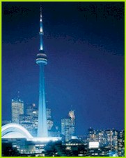 Defining the Toronto skyline, the CN Tower is Canada's most recognizable and celebrated icon. At a height of 553.33m (1,815 ft., 5 inches), it is Canadas National Tower, the World's Tallest Building, an important telecommunications hub, and the centre of tourism in Toronto. 